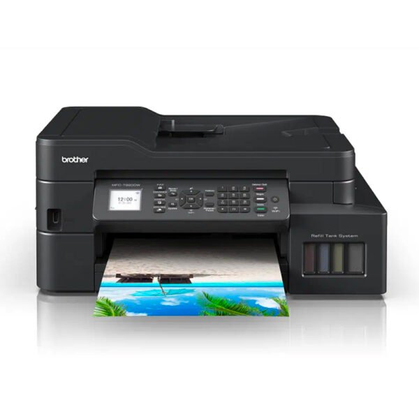 Impresora Multifuncional Brother MFC-T920DW Inyección de Tinta Fax Dúplex Wi-Fi Negro