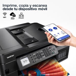 Impresora Multifuncional Brother MFC-T920DW Inyección de Tinta Fax Dúplex Wi-Fi Negro - Imagen 6