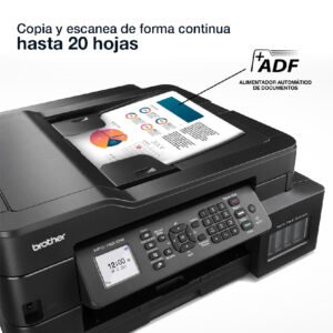Impresora Multifuncional Brother MFC-T920DW Inyección de Tinta Fax Dúplex Wi-Fi Negro - Imagen 8