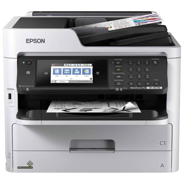 Multifuncional Monocromática Epson WorkForce Pro WF-M5799 WiFi Direct Blanco Negro