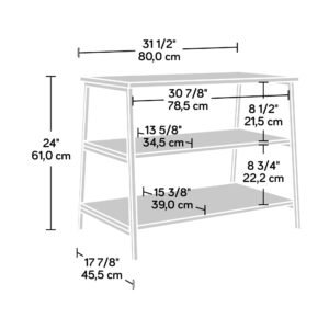 Mueble TV 36 Pulgadas Sauder 3 repisas North Avenue Roble - Imagen 3