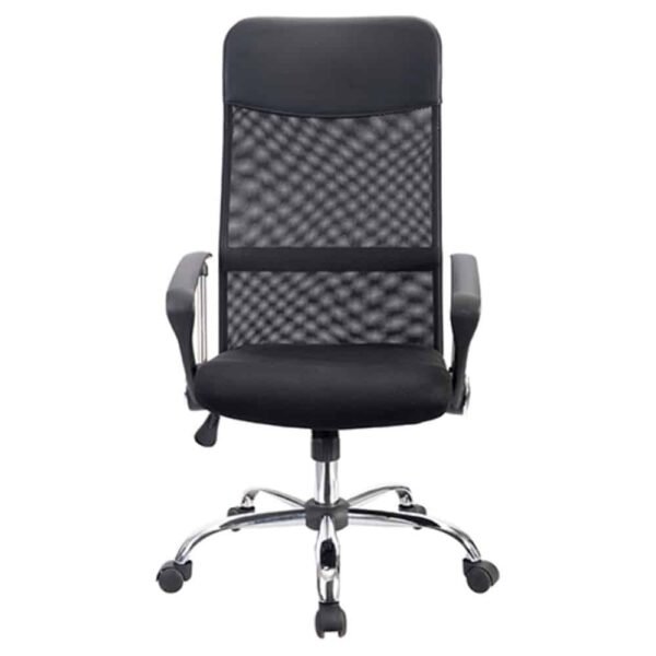 Silla de oficina negra OFFIHO ECO MALLA Soporta 100 KG