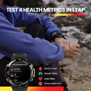 Smartwatch Amazfit T-REX 2 GPS 158 Modos Deportivos Negro/Dorado - Imagen 8