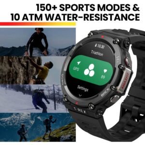 Smartwatch Amazfit T-REX 2 GPS 158 Modos Deportivos Negro/Dorado - Imagen 9
