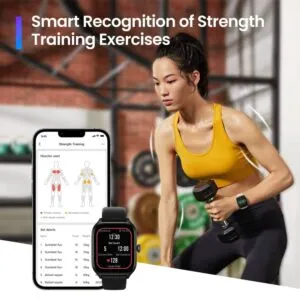 Smartwatch Amazfit GTS 4 Bluetooth WiFi BioTracker Negro - Imagen 9