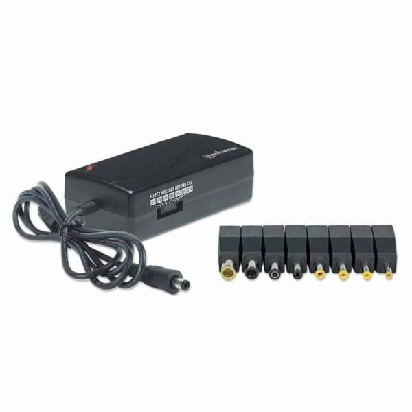 Adaptador Corriente Universal Manhattan Voltaje ajustable 7 Niveles de Salida 70W