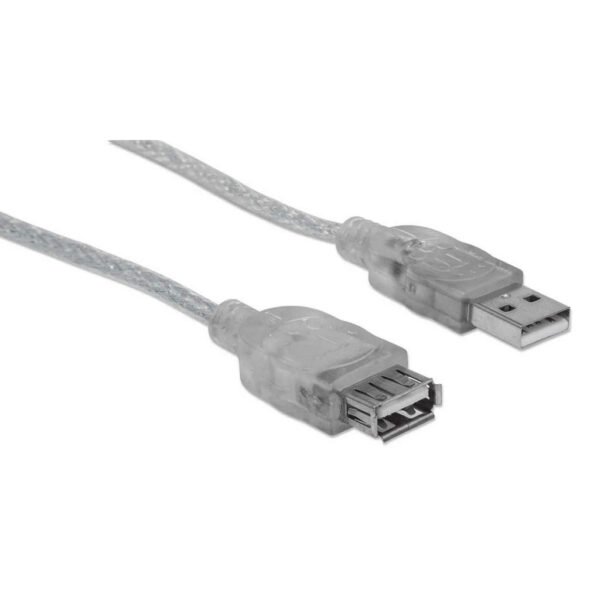 Cable USB 2.0 Manhattan 340502 Tipo A Extensión 5m 480MbpS