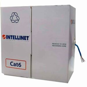 Bobina Cable Intellinet Cat 6 UTP CCA 305 metros Solida Azul 704670 - Imagen 2