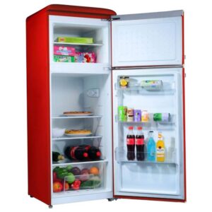 Refrigerador Galanz GLR76TRDER 7.6 pies cúbicos Retro Rojo - Imagen 4