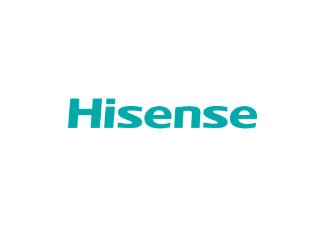 Logo de Hisense - Líder en televisores, electrodomésticos y tecnología innovadora para el hogar.