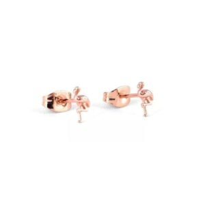 Piercing En Forma De Flamingo Con Chapa De Oro De 18k - Imagen 2