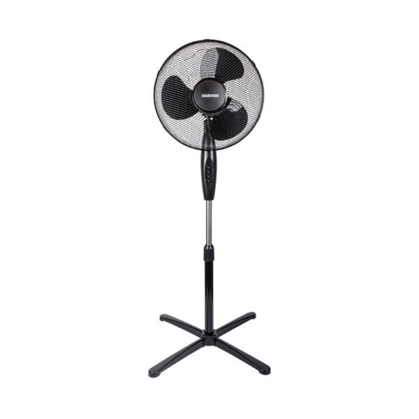 Ventilador Daewoo DI-9416 16” Pedestal 3 Velocidades Negro