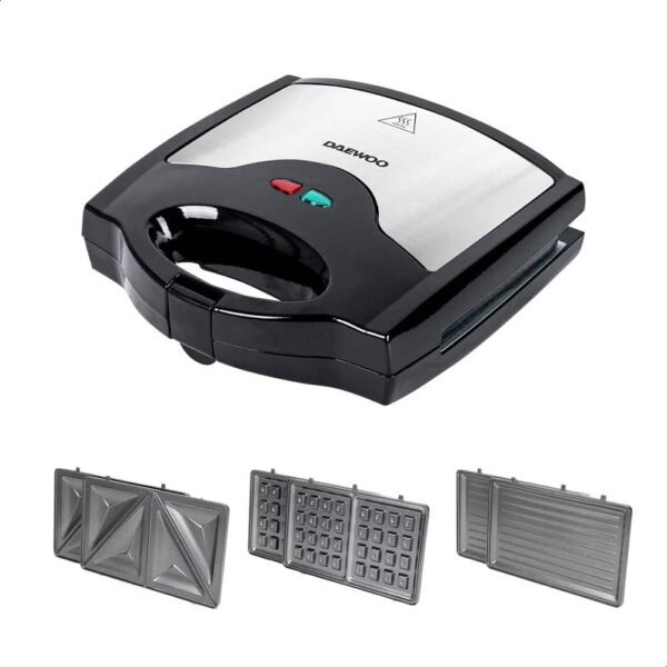 Sandwichera Daewoo DSM-9780 3 en 1 placas intercambiables 700 W