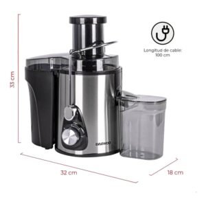 Extractor de jugos Daewoo DJE-5658 2 velocidades Acero inox - Imagen 8