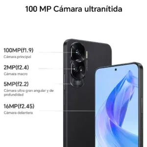 Celular Honor 90 Lite 8GB 256GB 5G Negro Dual Sim - Imagen 3