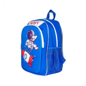 Mochila Escolar NASA NSBP13 Infantil Cohete Espacial 3D Azul - Imagen 2