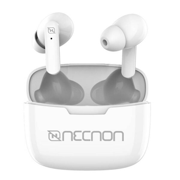 Audífonos Bluetooth Necnon NTWS-03 TWS 3hrs Duración Blanco