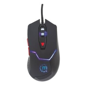 Mouse Gamer Manhattan Óptico 176071 Alámbrico USB 2400DPI - Imagen 4