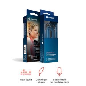 Audífonos Motorola Earbuds 2S con Micrófono Jack 3.5mm Negro - Imagen 6