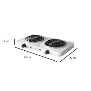 Parrilla Eléctrica Doble RCA HY2000A 2000W Blanco_3