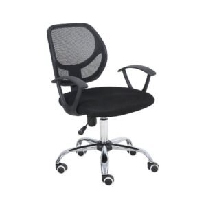 Silla Secretarial Nextep NE-650S Respaldo de Malla 110 Kg Negro _0