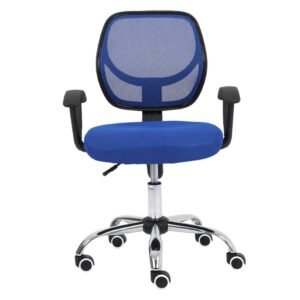 Silla Secretarial Nextep NE-650SA Respaldo de Malla 110 Kg Azul_1