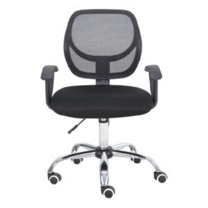 Silla Secretarial Nextep NE-650S Respaldo de Malla 110 Kg Negro _1