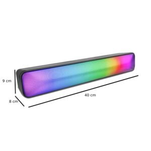 Barra de Sonido RGB Getttech GUS-MSRBT-01 Inalámbrico Negro_3