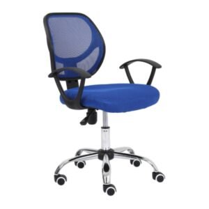 Silla Secretarial Nextep NE-650SA Respaldo de Malla 110 Kg Azul_0