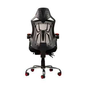 Silla Gamer Naceb NA-0928 Spider Con Reposa Piernas Negro/Rojo_3