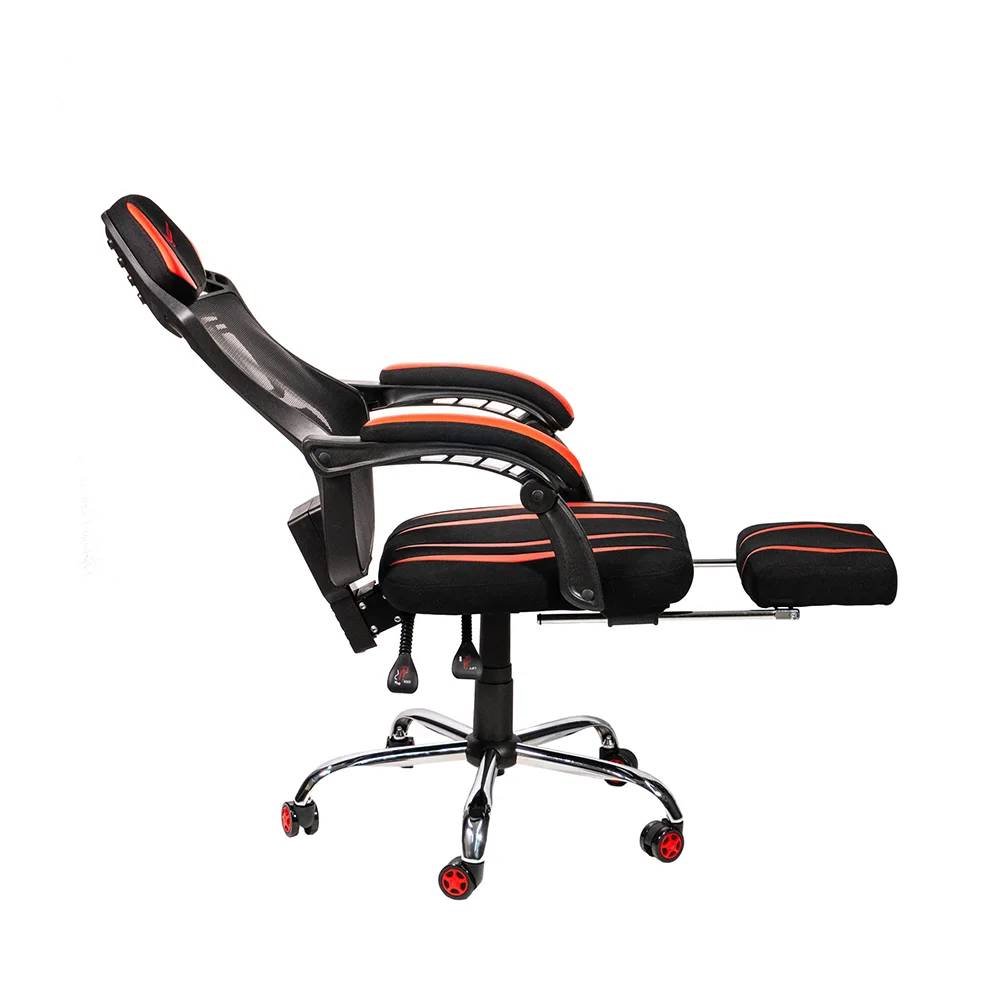 Silla Gamer Naceb NA-0928 Spider Con Reposa Piernas Negro/Rojo_5