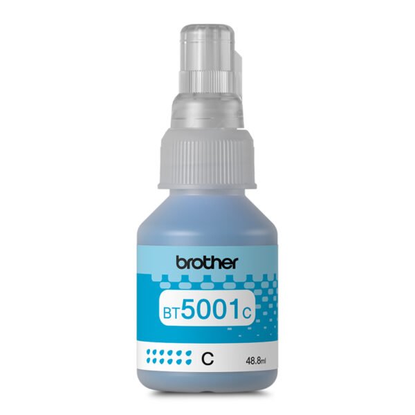 Botella de Tinta Brother BT5001 Imprime 5000 páginas Cian