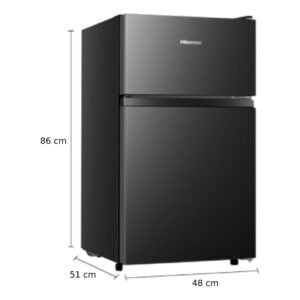 Frigobar Hisense RT31D6ABX1 3.1 pies Congelador Superior Negro_5