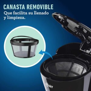 Cafetera Oster BVSTDC05 5 Tazas Filtro Permanente_2