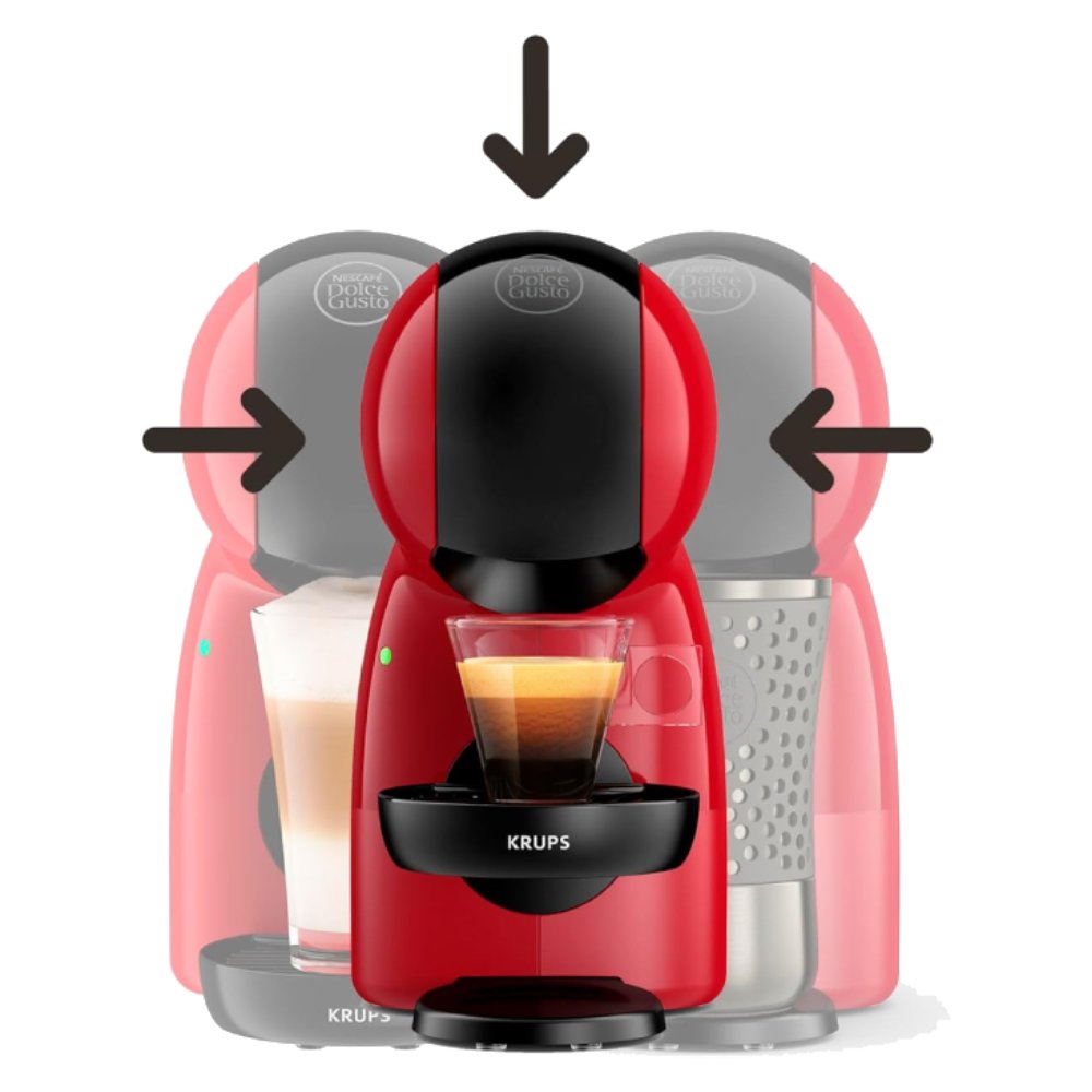 Cafetera Multibebidas Cápsulas Krups Dolce KP1A0PMX Roja_4