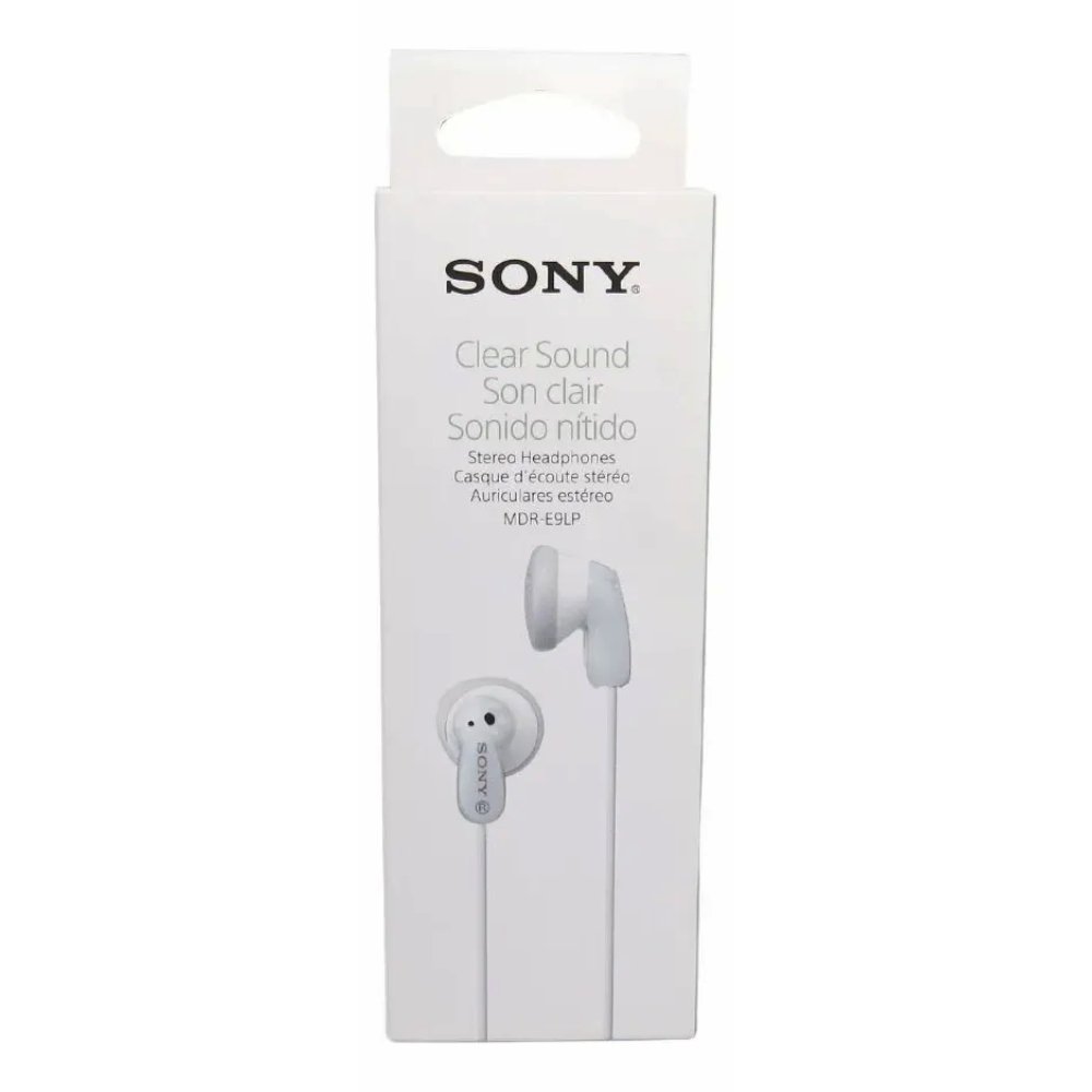 Audífonos Alámbricos Sony MDR-E9 Conector 3.5 mm Blanco_4