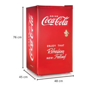 Frigobar Dace FBCOKE32E 3.2 pies Capac 91 L Coca Cola Rojo_5