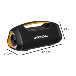 Bocina Inalámbrica Hyundai HYSPBT798 Recargable LED Negro_5