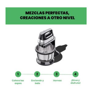 Batidora de Mano Pedestal Chefman RJ17-BK-MX 3.4 Litros_3