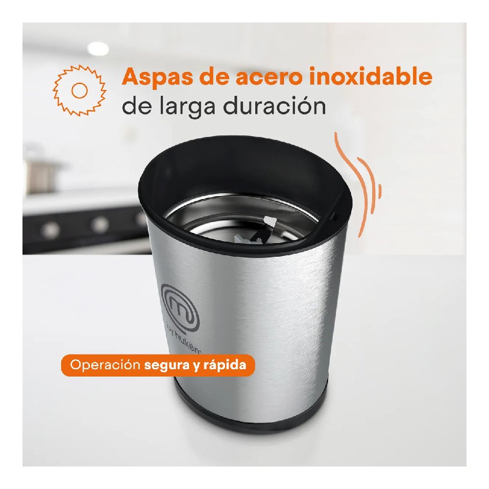 Molino Para Cafe Electrico Masterchef MK-CG-SS Acero Inoxi_6
