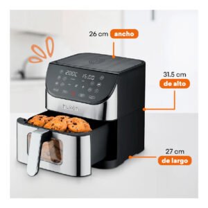Freidora De Aire Digital Masterchef MK-AF-6WT 6 Litros Gris_10