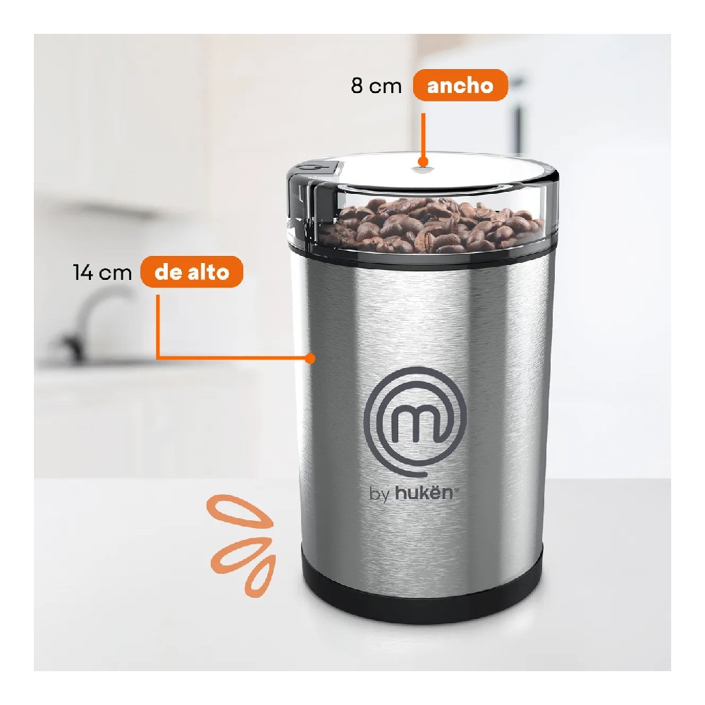Molino Para Cafe Electrico Masterchef MK-CG-SS Acero Inoxi_8