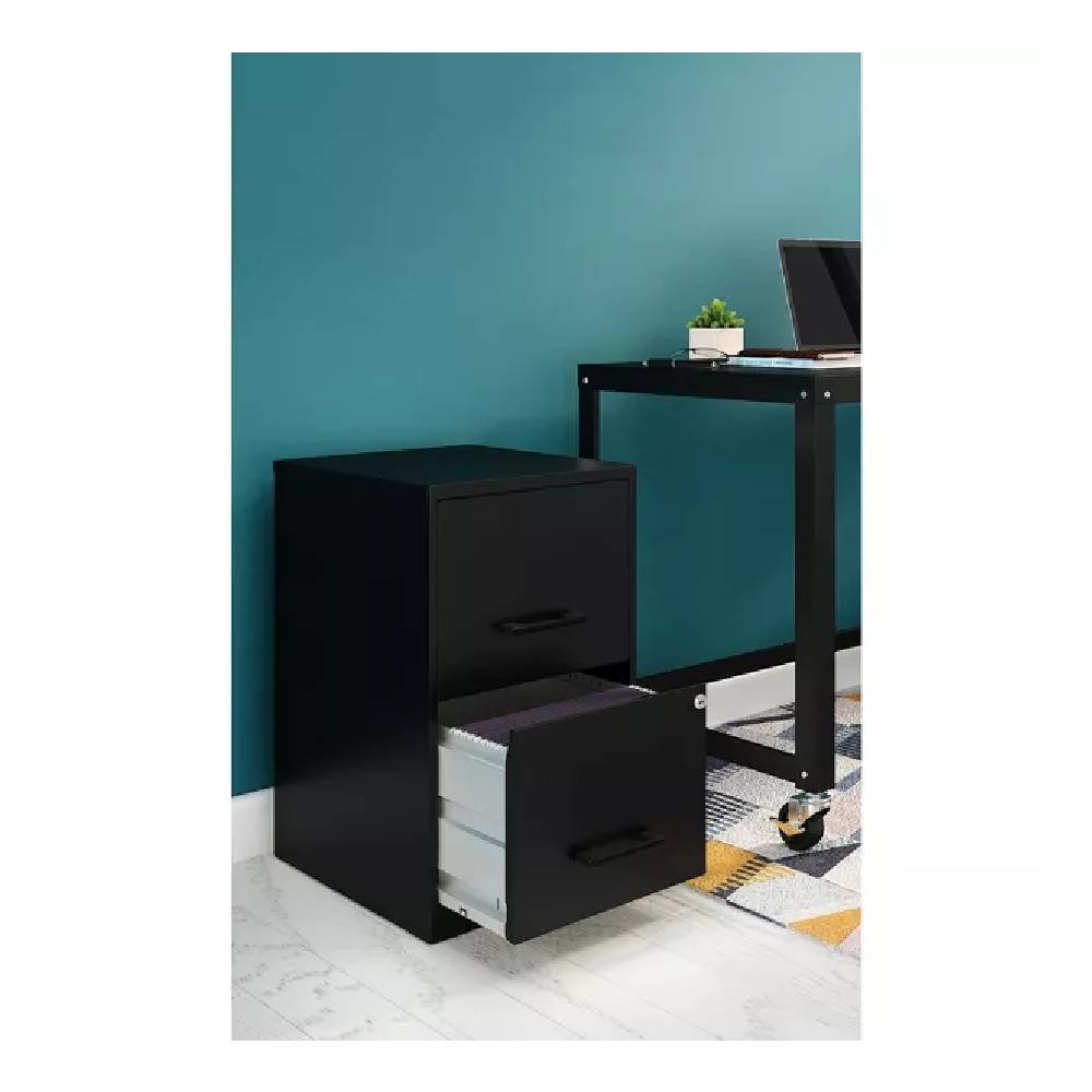 Archivero Organizador Metálico Lorell 14341 2 Cajones Negro_3