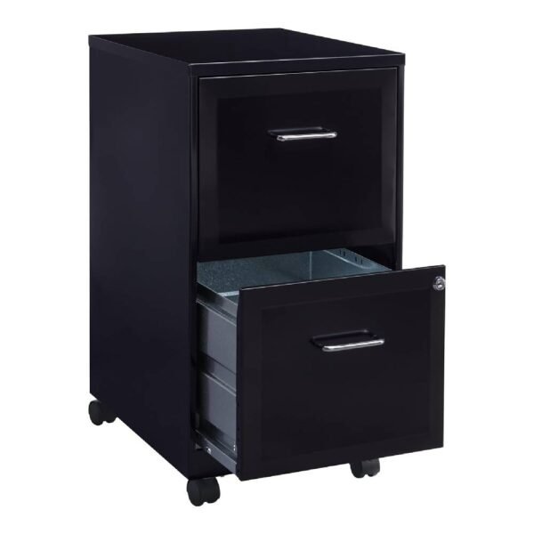 Archivero Organizador Metálico Lorell 16872 2 Cajones Negro_0