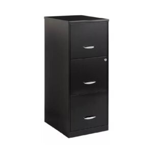 Archivero Organizador Metálico Lorell 18573 3 Cajones Negro_0