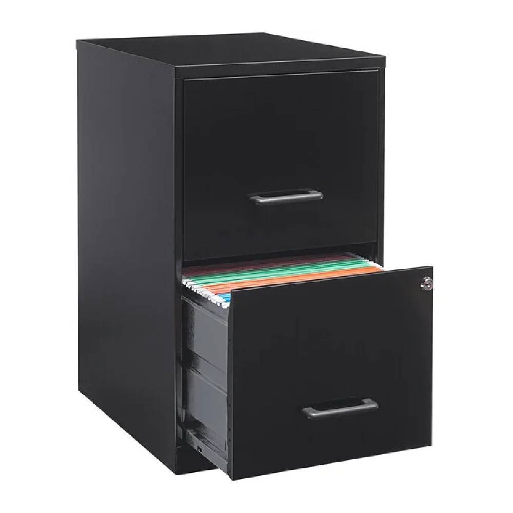 Archivero Organizador Metálico Lorell 14341 2 Cajones Negro_2