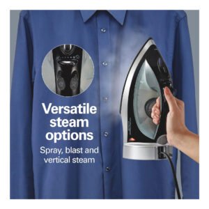 Plancha De Vapor Hamilton Beach 14210R Cable Retractil Negro_2