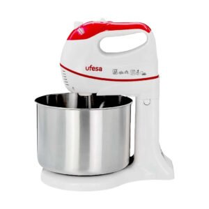 Batidora Ufesa SM7020-BS5307 de Pedestal Color Blanco y Rojo_0