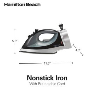Plancha De Vapor Hamilton Beach 14210R Cable Retractil Negro_4