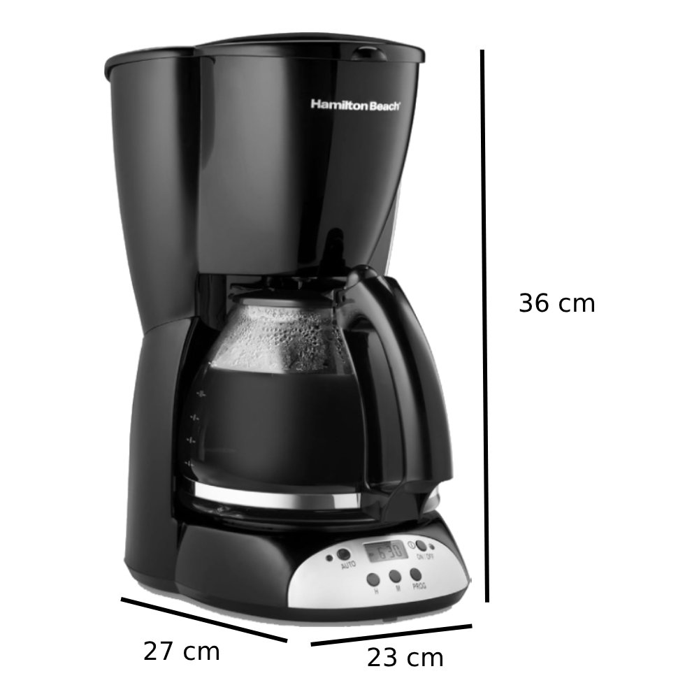 Cafetera Hamilton Beach 49465R Programable 1.4 L 120 V Negro_5
